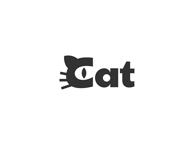 Cat logo concept brand branding design graphic illustration logo typography ui ux vector