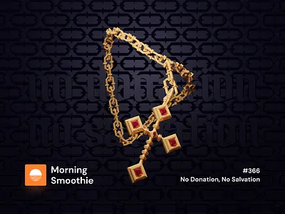 No Donation, No Salvation 3d 3d art blender blender3d bracelet chain cross diorama donation illustration isometric isometric design isometric illustration jewel jewelery jewellery jewelry jewels low poly salvation