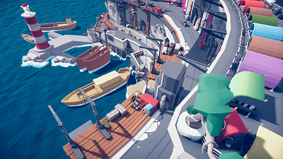 Bay lowpoly