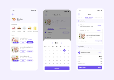 Meat delivery app adobe xd android app appdesign dailyui delivery delivery app design dribbble illustration interaction iosdesign minimal typography ui uidesignpatterns uiuxdesign website design