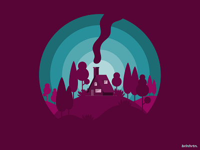 Unknown Place art blue design design illustration flat flatdesign illustration illustrator minimal mobile monochrome purple silhouette simple vector
