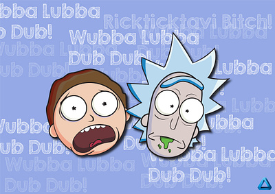 Rick And Morty adobe adobe illustrator animation art artist creative design illustration logo morty rick rickandmorty