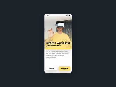 Daily UI Challenge : 073 Virtual reality adobexd dailyui ui virtual reality