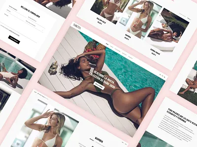 Saretta Swim website bikini design online online shop online shopping online store shop shop online swimsuit swimwear ui ux wear web web design webdesign website website design