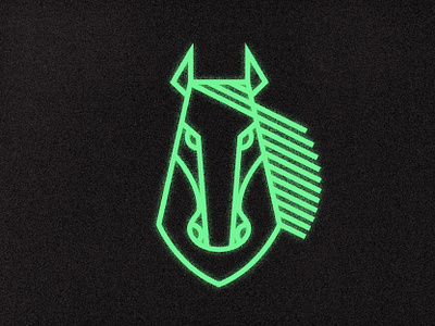 Mustang branding horse icon illustration logo mark mustang