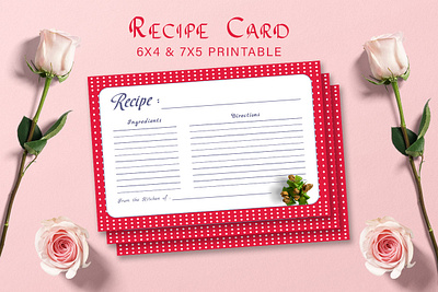 Free Recipe Card Printable Template V22 Display creative design editable editable planner happy planner insert meal planner modern monthly planner personal calendar planner 2020 planner essentials planner printable printable printable recipe printables work agenda