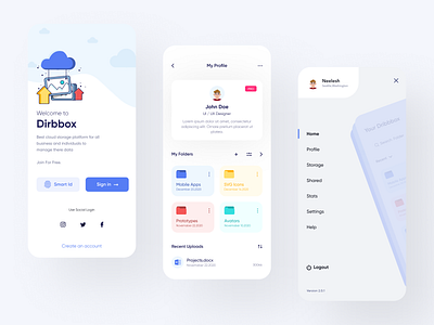 Online Cloud Storage App cloud cloud app cloud storage dribbble best shot drive file sharing files google drive graphic design mobile app design online cloud online cloud storage online storage product design storage storage app ui ux design user experience design user interaction user interface design
