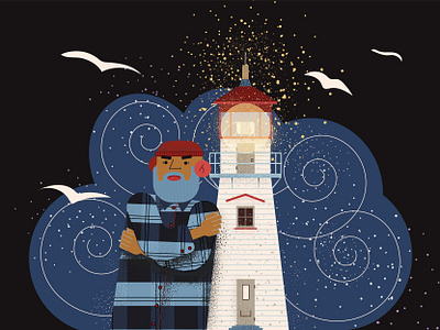 lighthouse ai design illustration vector фантазия