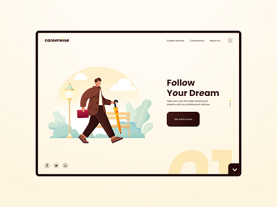 Careerwise clean creativetribe design illustration interface khoianh minimal sapiens ui ui8 uidesign vector