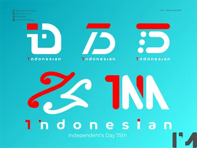 Indonesian 75th Logo Concept logo design