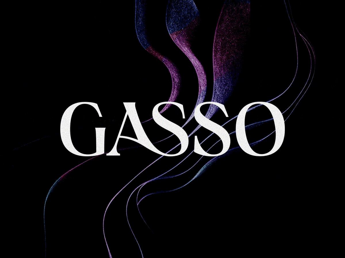 Gasso - Apparel Brand Logo and Animation animation apparel brand apparel logo clothing brand clothing logo fashion brand gif hip brand hip modern brand hip modern logo luxury brand merchandise