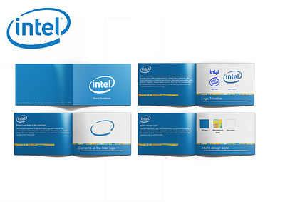 Intel Branding book - Concept books branding design graphic design minimal