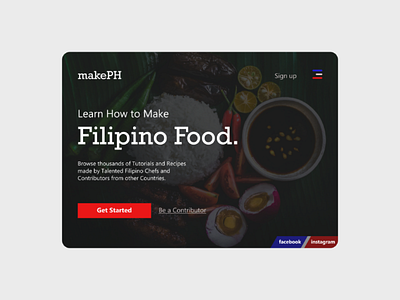 makePH🇨🇿 Landing Page - Concept Project clean concept design designer figma food graphic landing page minimal mockup site ui ui design uidesign user experience user interface ux web web design website