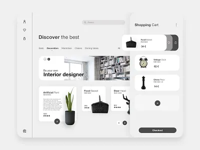 Home Interior Decoration store app app design decoration design interior minimal store store app store design ui ux web website