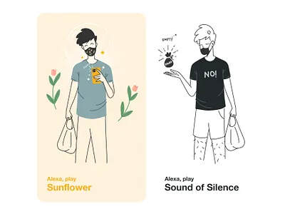 2020 Mood alexa angry character coffee covid19 ecommerce flora flower happy illustraion mood selfie ui