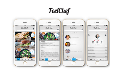 FeelChef - App concept app branding graphic design minimal ui