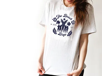 The Beach Boys t-shirt 03 design flat icon illustration vector vector artwork