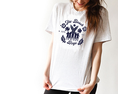 The Beach Boys t-shirt 03 design flat icon illustration vector vector artwork