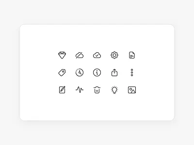 16px icons for a note-taking app 16px note app note taking