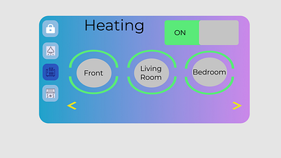 Heating dashboard (ON) art branding design illustration minimal shape elements typography ui ux website