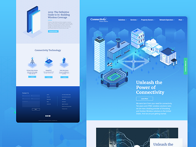 Connectivity homepage brand design freelance design illustration uidesign webdesign website