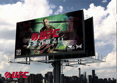 UFC billboard "Big Night" event concept ad billboard branding design graphic design