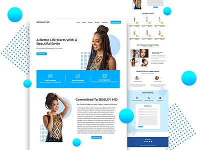 Hair Treatment Products Website landing design landing page landing page concept landing page design professional website professional website design psd template psd website template web design webdesign website website concept website design website designer website designing website template websites