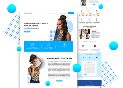Hair Treatment Products Website landing design landing page landing page concept landing page design professional website professional website design psd template psd website template web design webdesign website website concept website design website designer website designing website template websites