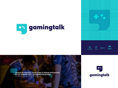 gamingtalk app brand brand identity brand identity design branding creative logo design flat game icon illustrator logo logo design minimal vector visual design visual identity