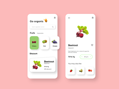 fruit and vegetable app adobexd animation chennai designer design fruit grocery india indian mobile app mockup uidesign uidesigner user experience user interface design ux ui uxdesign uxui uxuidesign vegetable