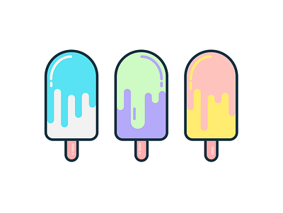 Popsicles childhood color food pastel color pop art popsicles summer treat