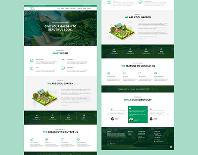 Landscaping Website Design 2020 2020 adobe xd garden landscape design responsive web design webdesign