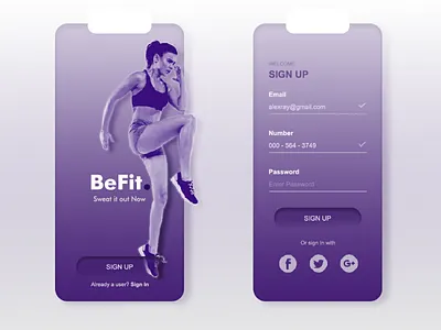 Daily Ui - Day 001 001 challange challenge daily dailyui dailyuichallange day 1 interface mobile app mobile interface ui uichallange user interface