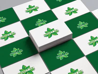 Groovy Ice logo blue branding business clean colorful corporate design elegant logo modern