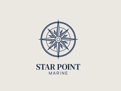 Star Point Marine Logo dailylogochallenge design logo logodesign star point marine vector