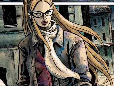 "When the city sleeps" color comic diego ridao digital editorial girl horror illustration ink ridao