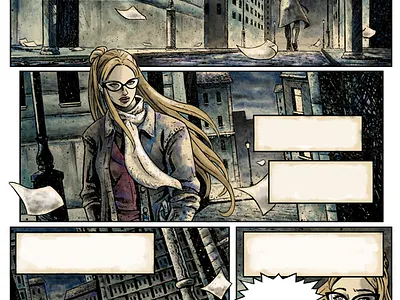 "When the city sleeps" color diego ridao digital editorial girl horror illustration ridao