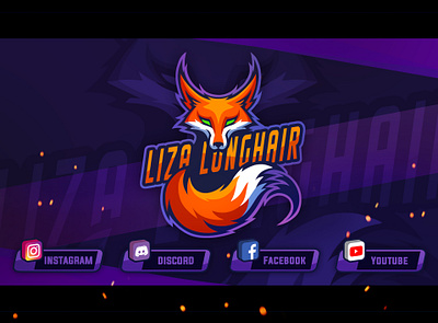 Twich logo fox illustration logo twitch twitch.tv uidesign vector