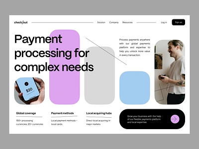 landing page: web design api baas banking credit card landing landing page payment payments payroll platform processing transaction web web design web page web3 webdesign