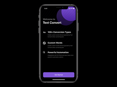 Onboarding Screen - Dark Mode abstract pattern ios get started ios iphonex onboarding onboarding ui