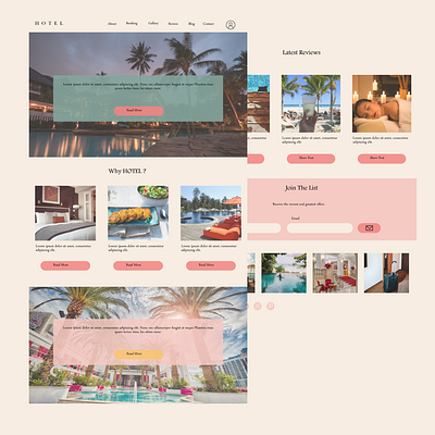 HOTEL branding design figma figma design hotel hotel web hotel website travel travel web travel website ui ux web website