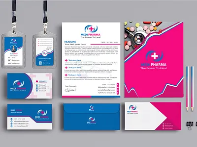 Medical Stationary Design awesome design creative design minimalist stationary design