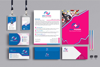 Medical Stationary Design awesome design creative design minimalist stationary design