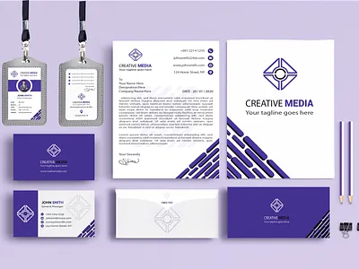Corporate Stationary Design awesome design creative design minimalist stationary design