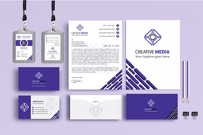 Corporate Stationary Design awesome design creative design minimalist stationary design
