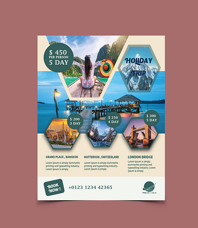 Travel Flyer Design awesome design corporate design creative design flyer design minimalist