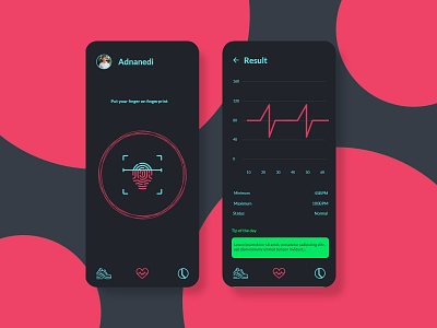 Heart heath app app app design app ui appdesign appdesigner application dashboad dashboard app design illustration uidesign uiuxgraphic