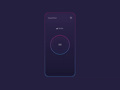 Speed Test App Animation adobe xd adobexd after effects animation createwithadobexd dark mode darkmode interaction interactiondesign lightning madewithadobexd microinteraction mobile mobile design mobiledesign speed test uidesign ux uxdesign vector