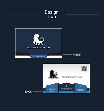 Business card for company ASD 2 business card photoshop uidesign