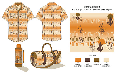 Sonoran Desert adobe illustrator adobe photoshop apparel design branding color design fashion design graphic design layout print design visual design